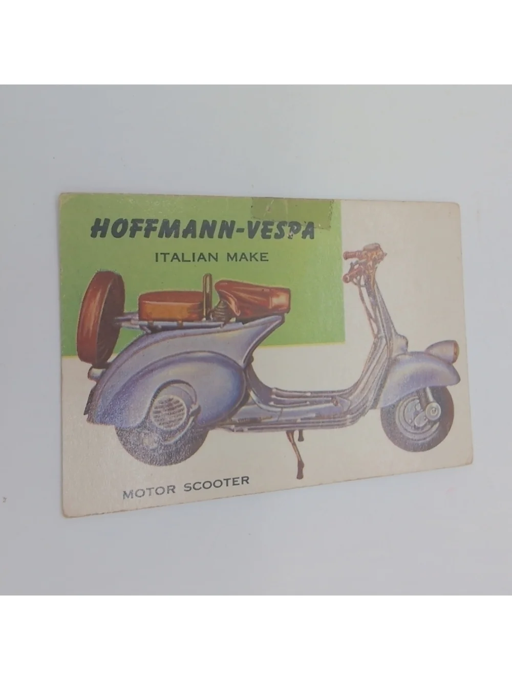 1954 Topps Card Set 3 Long Island Car Museum, Vespa, De Dion Bouton Trike